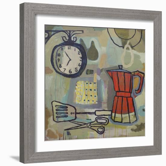 Still Life with Scissors, 2015-Anastasia Lennon-Framed Giclee Print