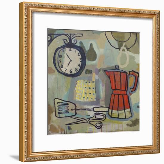 Still Life with Scissors, 2015-Anastasia Lennon-Framed Giclee Print