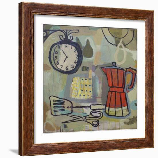 Still Life with Scissors, 2015-Anastasia Lennon-Framed Giclee Print