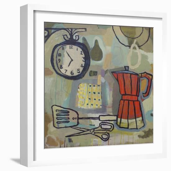 Still Life with Scissors, 2015-Anastasia Lennon-Framed Giclee Print