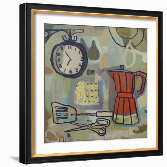 Still Life with Scissors, 2015-Anastasia Lennon-Framed Giclee Print