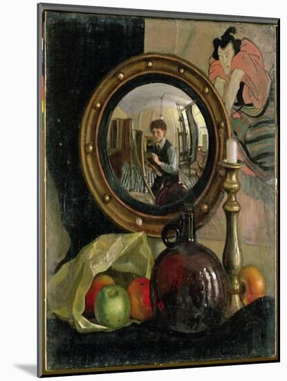 Still Life with Self Portrait-Mark Gertler-Mounted Giclee Print