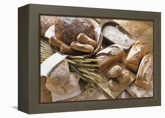 Still Life with Several Types of Bread and Rolls-Eising Studio - Food Photo and Video-Framed Premier Image Canvas