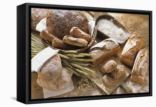Still Life with Several Types of Bread and Rolls-Eising Studio - Food Photo and Video-Framed Premier Image Canvas