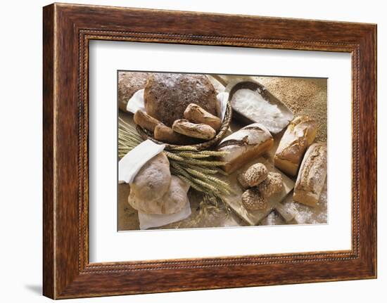 Still Life with Several Types of Bread and Rolls-Eising Studio - Food Photo and Video-Framed Photographic Print