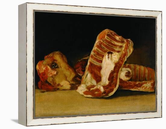 Still Life with Sheep's Head-Francisco de Goya-Framed Premier Image Canvas