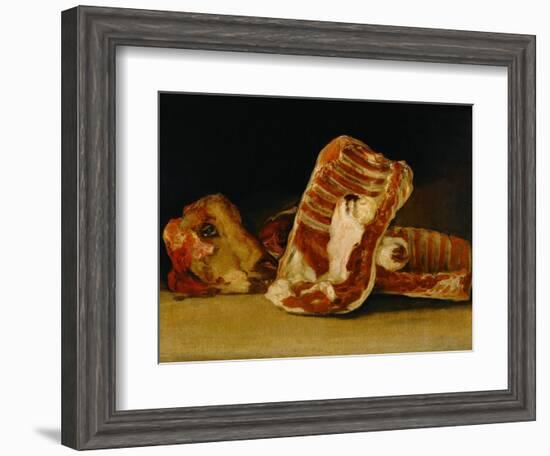 Still Life with Sheep's Head-Francisco de Goya-Framed Giclee Print