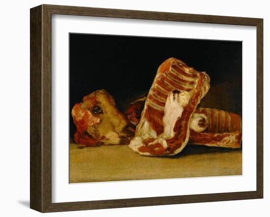 Still Life with Sheep's Head-Francisco de Goya-Framed Giclee Print