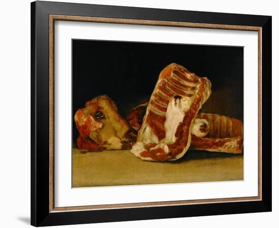 Still Life with Sheep's Head-Francisco de Goya-Framed Giclee Print