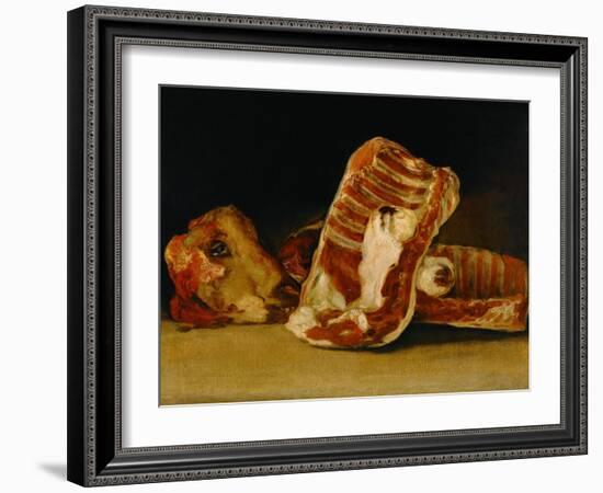 Still Life with Sheep's Head-Francisco de Goya-Framed Giclee Print