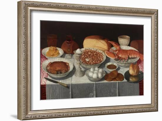 Still Life with Shellfish and Eggs-Georg Flegel-Framed Giclee Print