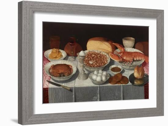 Still Life with Shellfish and Eggs-Georg Flegel-Framed Giclee Print