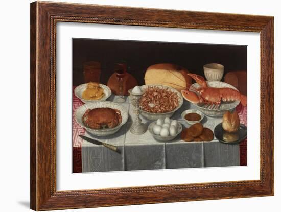 Still Life with Shellfish and Eggs-Georg Flegel-Framed Giclee Print