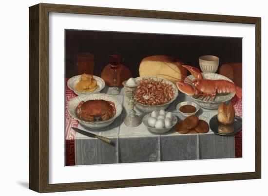 Still Life with Shellfish and Eggs-Georg Flegel-Framed Premium Giclee Print