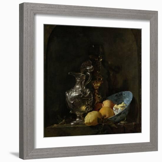 Still Life with Silver Ewe, C.1655-60-Willem Kalf-Framed Giclee Print