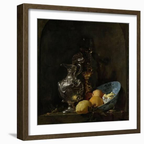 Still Life with Silver Ewer-Willem Kalf-Framed Art Print