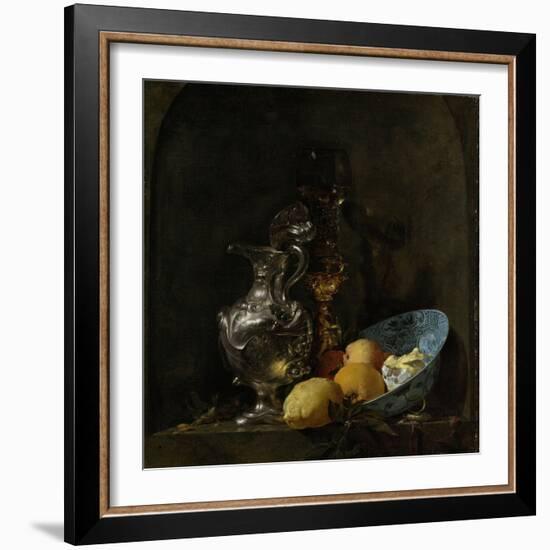 Still Life with Silver Ewer-Willem Kalf-Framed Art Print