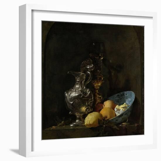 Still Life with Silver Ewer-Willem Kalf-Framed Art Print