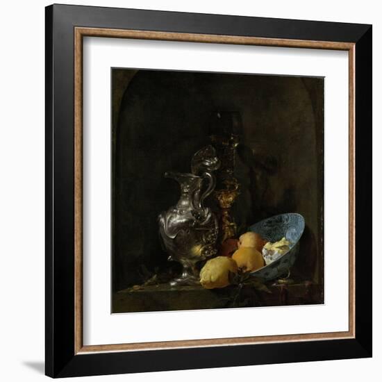 Still Life with Silver Ewer-Willem Kalf-Framed Art Print