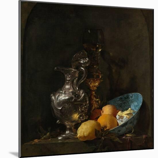 Still Life with Silver Jug, C. 1655-1656-Willem Kalf-Mounted Giclee Print