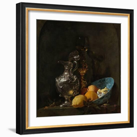 Still Life with Silver Jug, C. 1655-1656-Willem Kalf-Framed Giclee Print