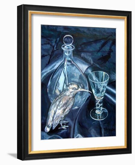 Still Life with Silver Kingfisher 2018 (oil on canvas)-Tilly Willis-Framed Giclee Print