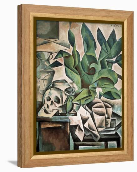 Still Life with Skull-Bohumil Kubista-Framed Stretched Canvas