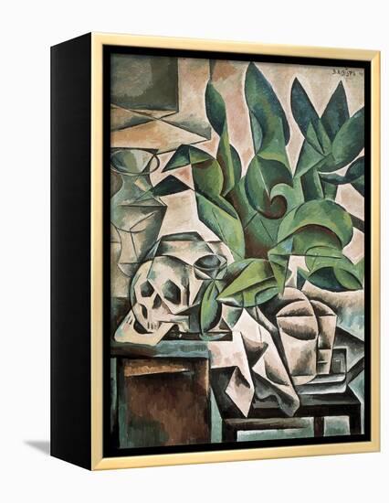 Still Life with Skull-Bohumil Kubista-Framed Stretched Canvas