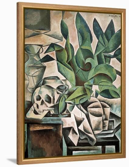 Still Life with Skull-Bohumil Kubista-Framed Stretched Canvas