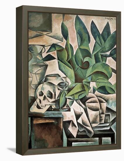 Still Life with Skull-Bohumil Kubista-Framed Stretched Canvas