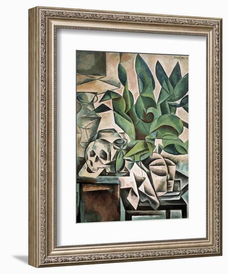 Still Life with Skull-Bohumil Kubista-Framed Premium Giclee Print