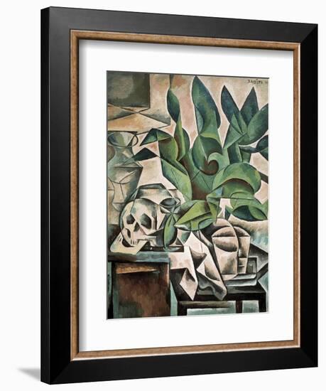 Still Life with Skull-Bohumil Kubista-Framed Premium Giclee Print