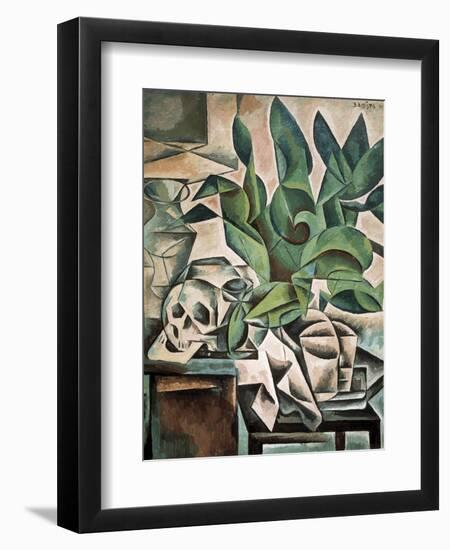 Still Life with Skull-Bohumil Kubista-Framed Premium Giclee Print