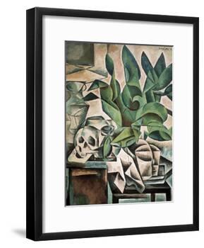 Still Life with Skull-Bohumil Kubista-Framed Art Print