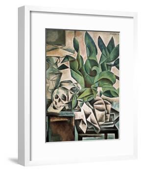 Still Life with Skull-Bohumil Kubista-Framed Art Print