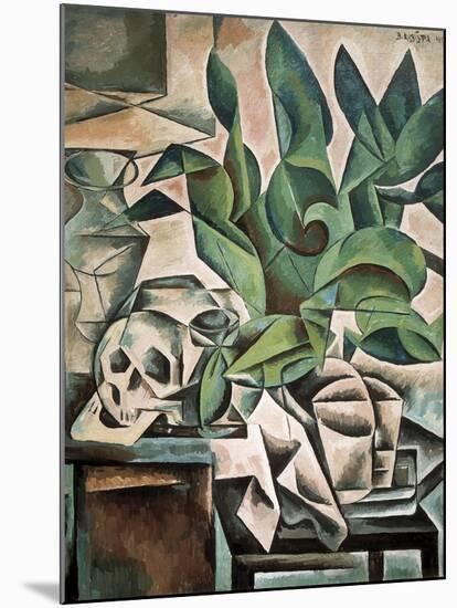 Still Life with Skull-Bohumil Kubista-Mounted Premium Giclee Print