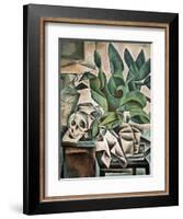 Still Life with Skull-Bohumil Kubista-Framed Art Print