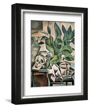 Still Life with Skull-Bohumil Kubista-Framed Art Print