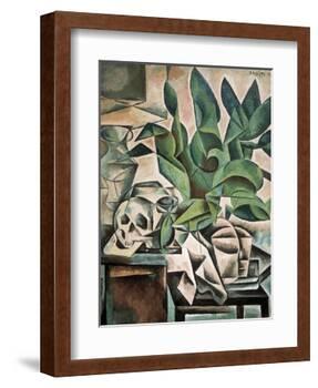 Still Life with Skull-Bohumil Kubista-Framed Art Print
