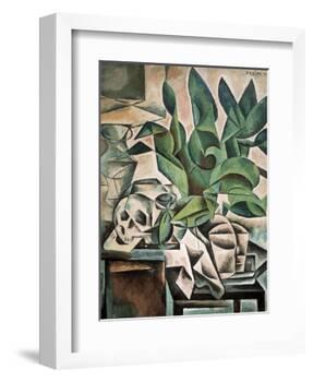 Still Life with Skull-Bohumil Kubista-Framed Art Print