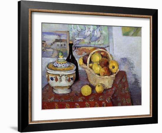 Still-Life with Soup Tureen, by Paul Cezanne-null-Framed Giclee Print