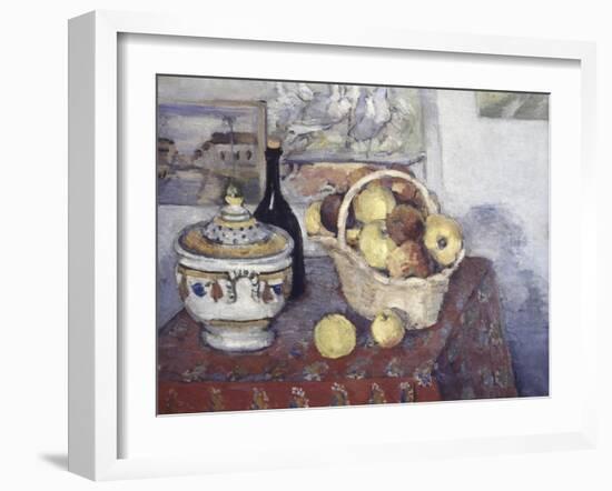 Still Life with Soup Tureen-Paul Cézanne-Framed Giclee Print