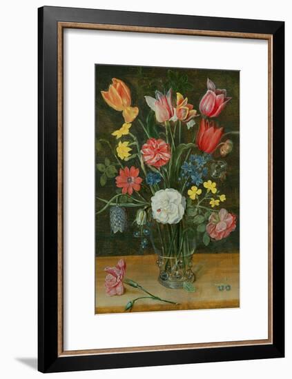 Still Life with Spring Flowers-Ambrosius Brueghel-Framed Giclee Print