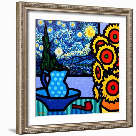 Still Life with Starry Night-John Nolan-Framed Giclee Print