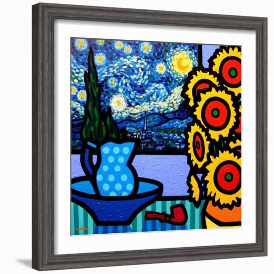 Still Life with Starry Night-John Nolan-Framed Giclee Print