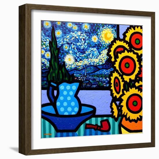 Still Life with Starry Night-John Nolan-Framed Giclee Print