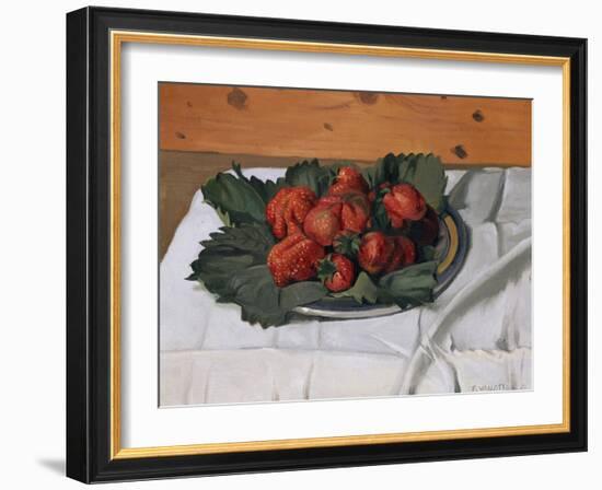 Still Life with Strawberries, 1921-Félix Vallotton-Framed Giclee Print