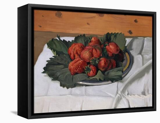 Still Life with Strawberries, 1921-Félix Vallotton-Framed Premier Image Canvas