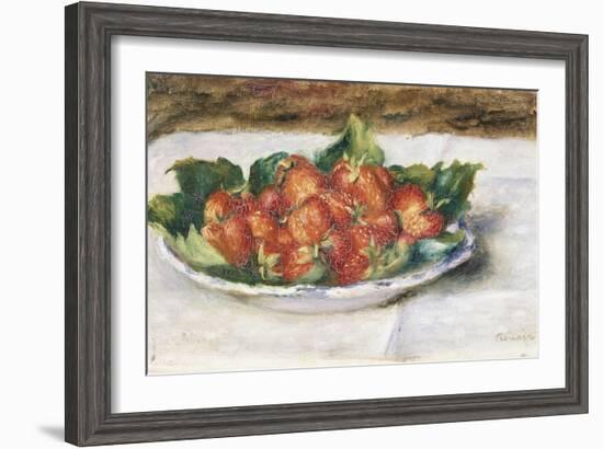 Still Life with Strawberries, Painted Circa 1880-Edgar Degas-Framed Giclee Print