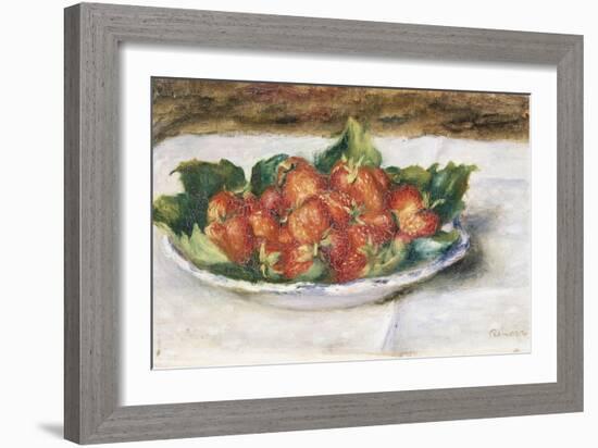 Still Life with Strawberries, Painted Circa 1880-Edgar Degas-Framed Giclee Print